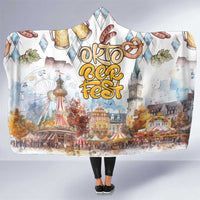German Oktoberfest Beer Hooded Blanket Heritage Beer Riesenrad Joy - Wonder Print Shop