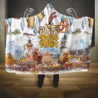 German Oktoberfest Beer Hooded Blanket Heritage Beer Riesenrad Joy - Wonder Print Shop