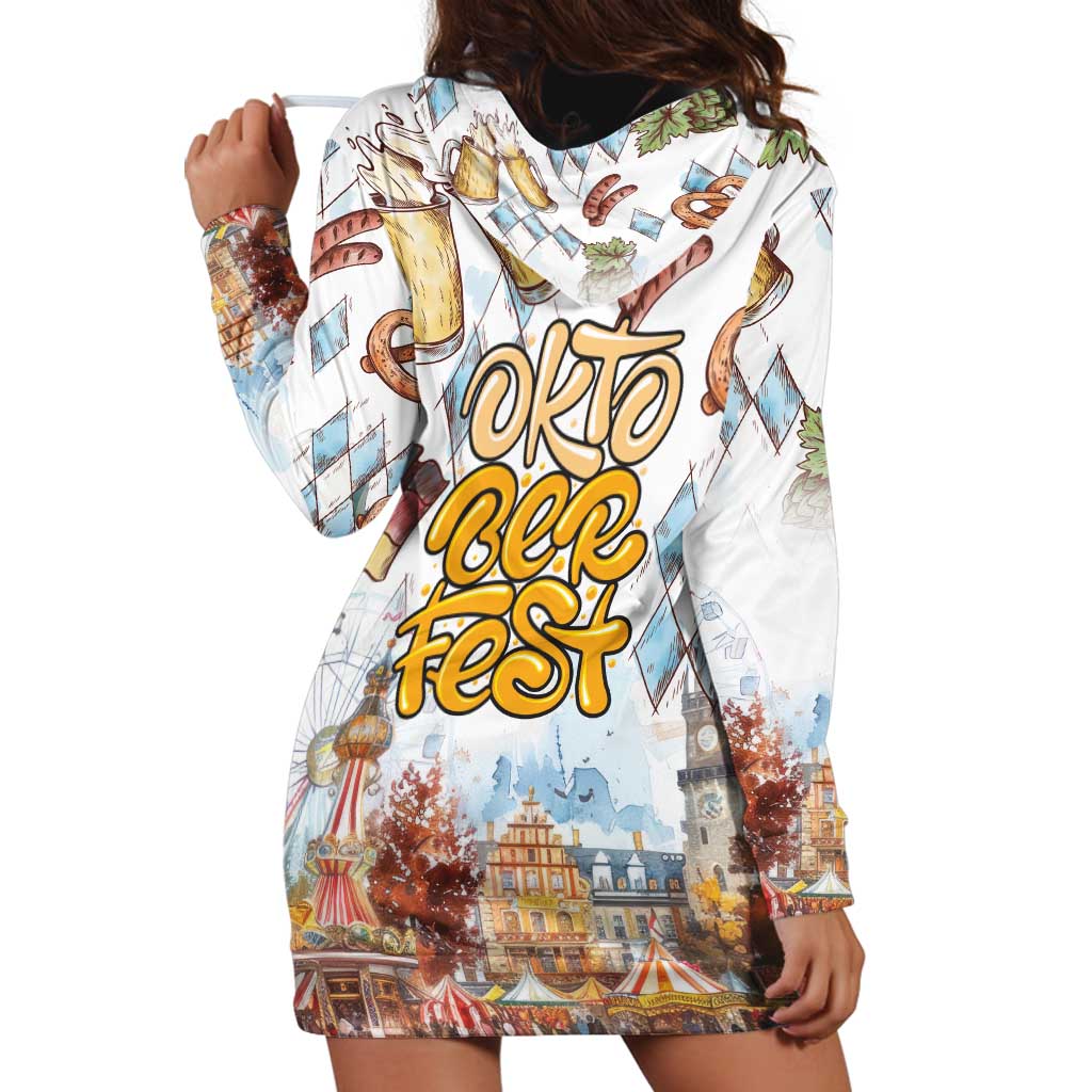 German Oktoberfest Beer Hoodie Dress Heritage Beer Riesenrad Joy - Wonder Print Shop