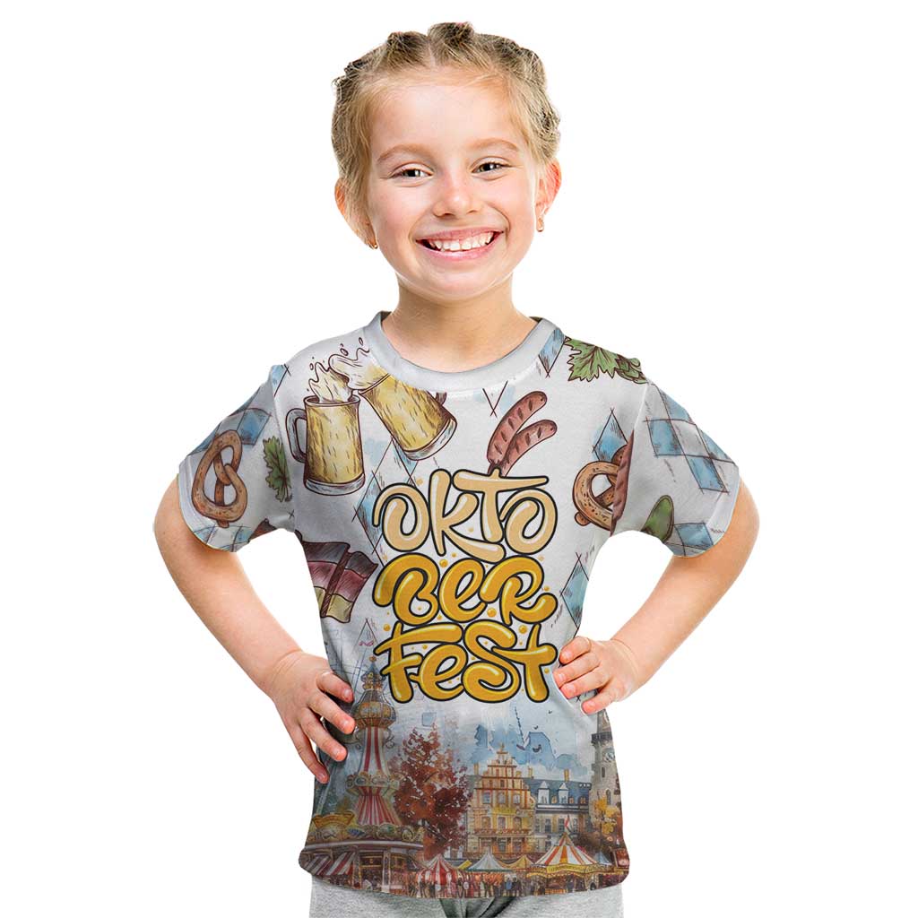 German Oktoberfest Beer Kid T Shirt Heritage Beer Riesenrad Joy - Wonder Print Shop