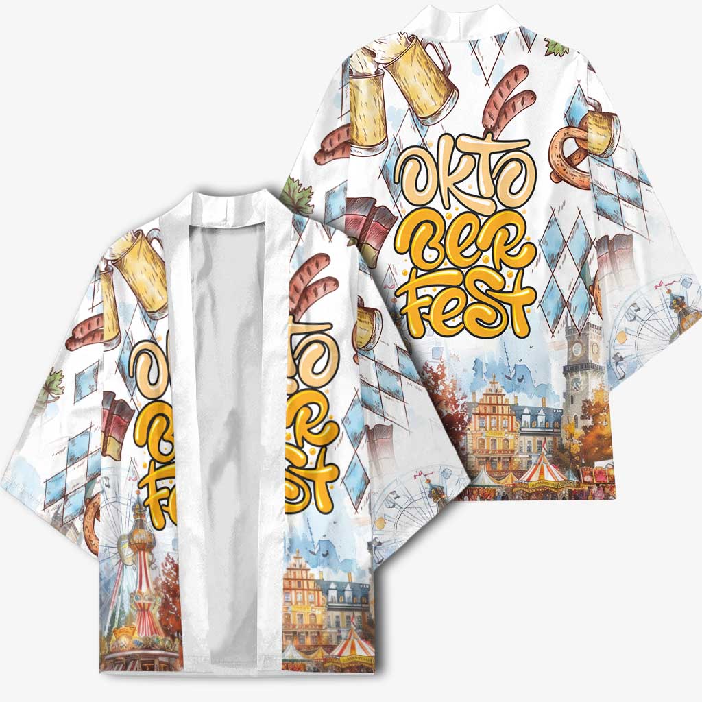 German Oktoberfest Beer Kimono Heritage Beer Riesenrad Joy - Wonder Print Shop