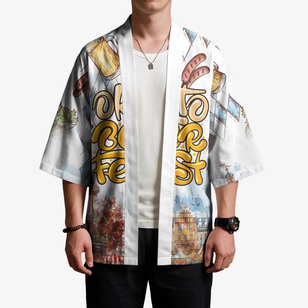 German Oktoberfest Beer Kimono Heritage Beer Riesenrad Joy - Wonder Print Shop