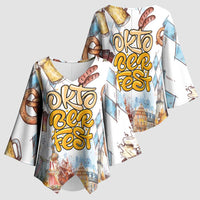 German Oktoberfest Beer Kimono Sleeve Blouse Heritage Beer Riesenrad Joy - Wonder Print Shop