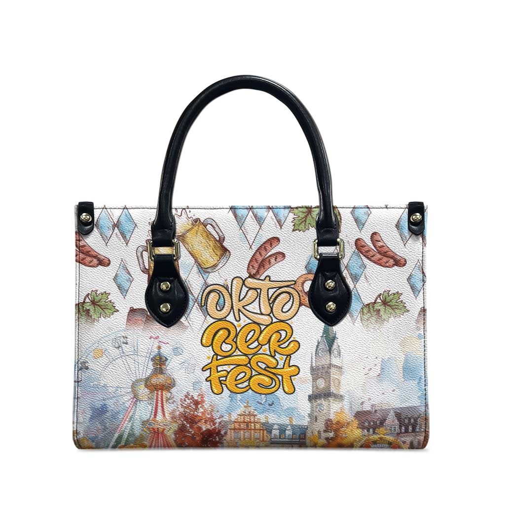 German Oktoberfest Beer Leather Bag Heritage Beer Riesenrad Joy - Wonder Print Shop