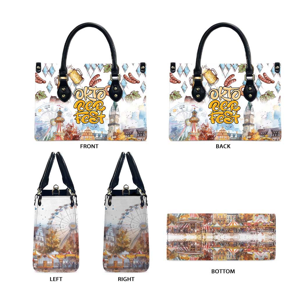 German Oktoberfest Beer Leather Bag Heritage Beer Riesenrad Joy - Wonder Print Shop