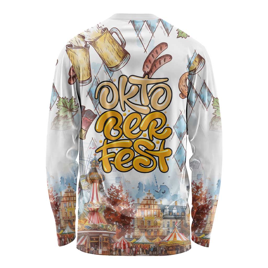 German Oktoberfest Beer Long Sleeve Shirt Heritage Beer Riesenrad Joy - Wonder Print Shop