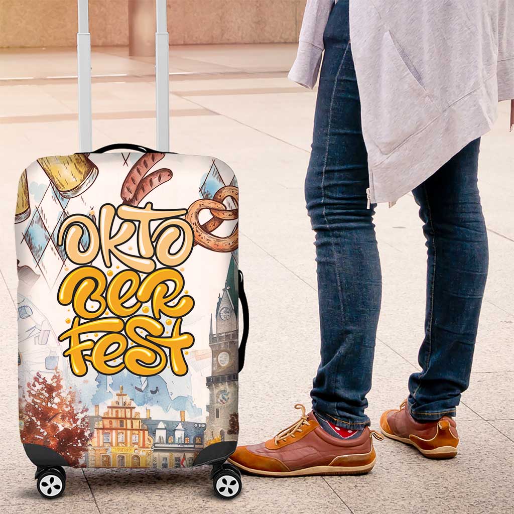 German Oktoberfest Beer Luggage Cover Heritage Beer Riesenrad Joy - Wonder Print Shop