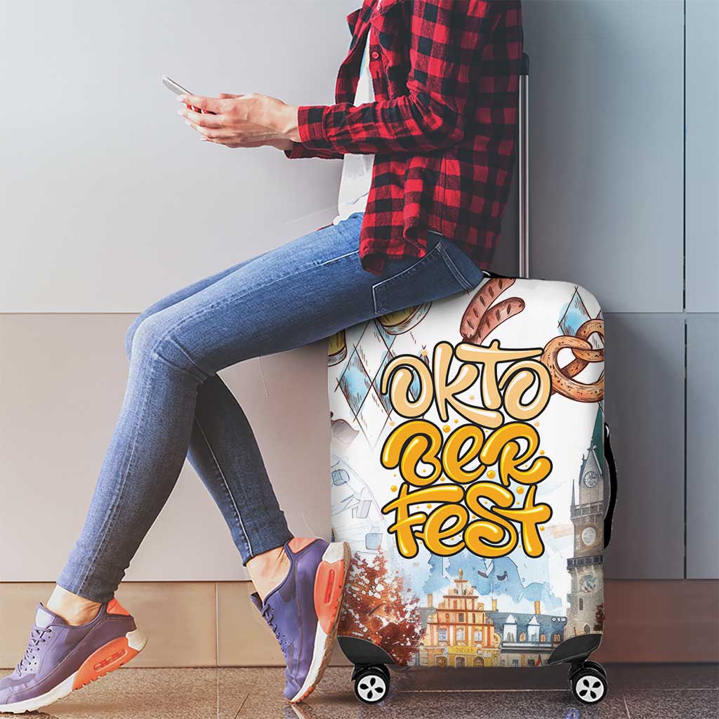 German Oktoberfest Beer Luggage Cover Heritage Beer Riesenrad Joy - Wonder Print Shop