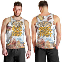 German Oktoberfest Beer Men Tank Top Heritage Beer Riesenrad Joy - Wonder Print Shop