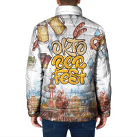 German Oktoberfest Beer Padded Jacket Heritage Beer Riesenrad Joy - Wonder Print Shop