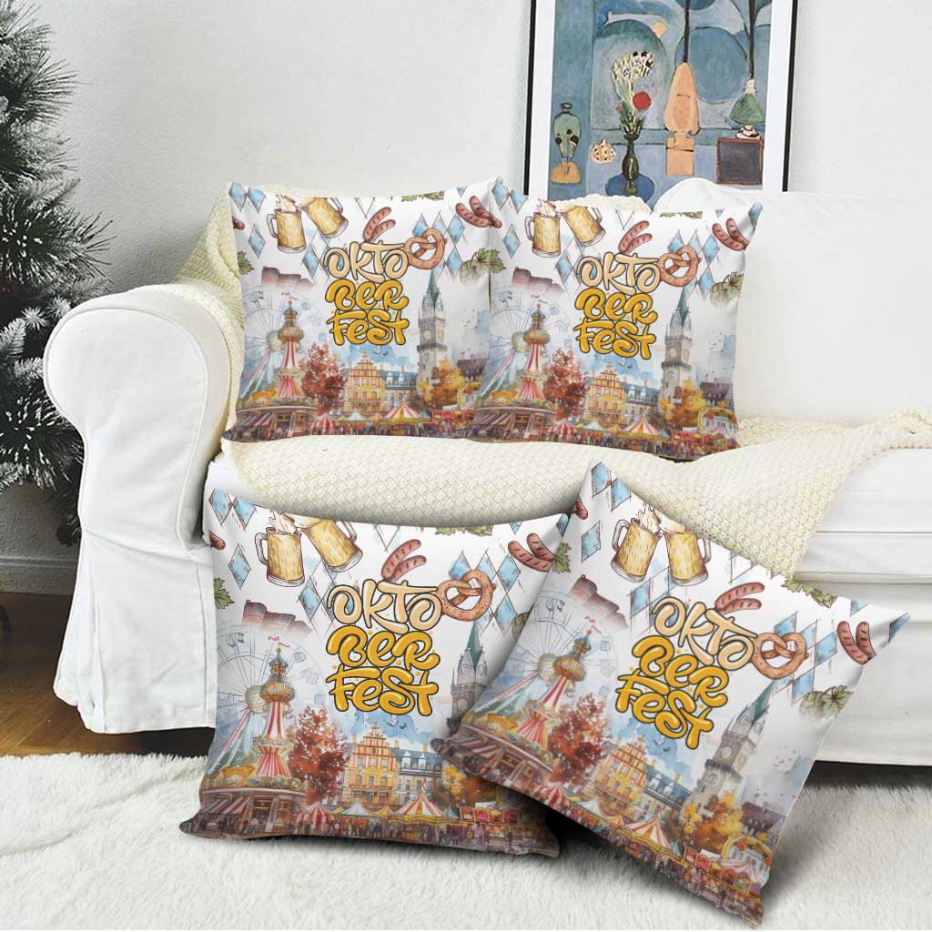 German Oktoberfest Beer Pillow Cover Heritage Beer Riesenrad Joy - Wonder Print Shop