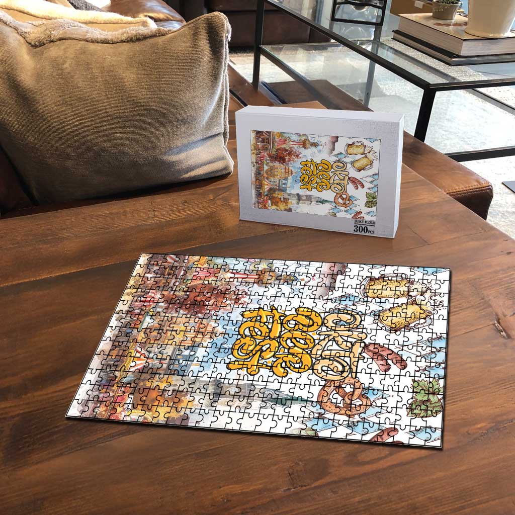 German Oktoberfest Beer Puzzle Heritage Beer Riesenrad Joy - Wonder Print Shop