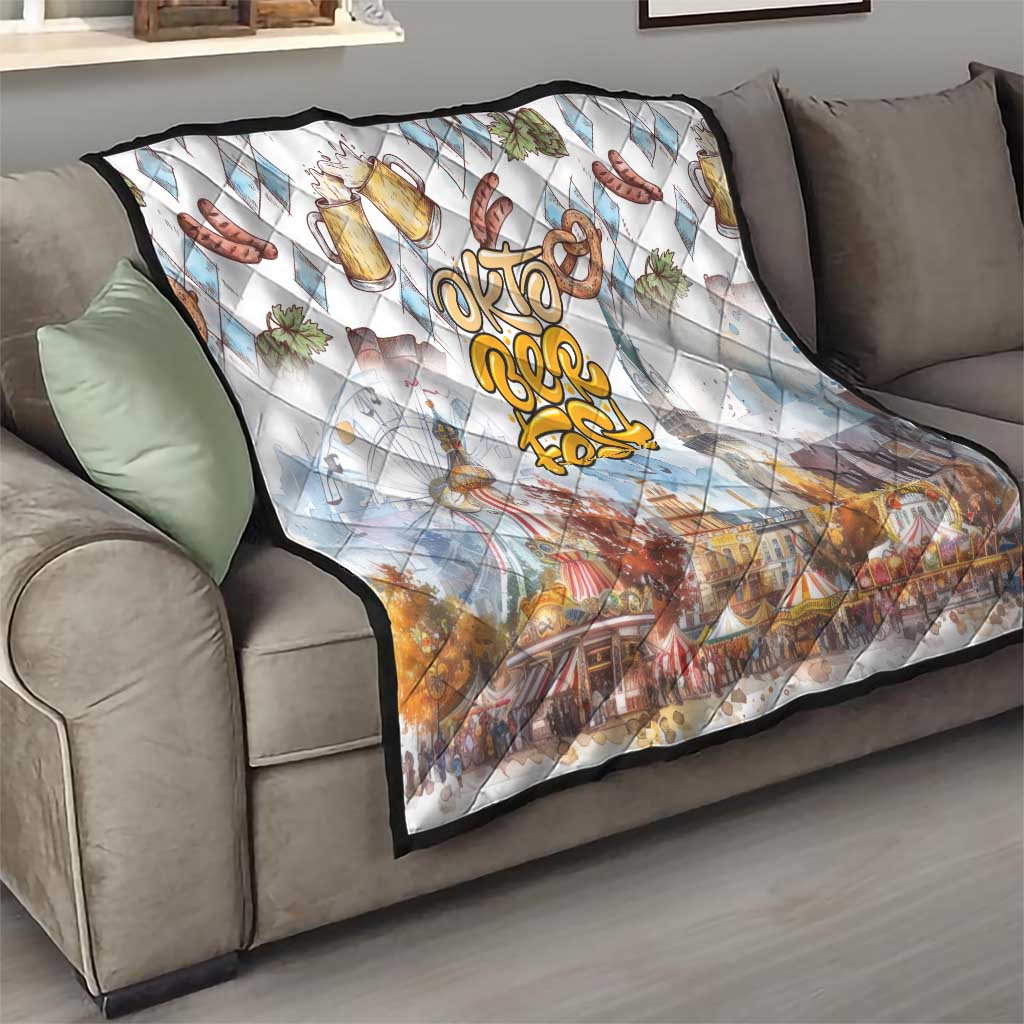 German Oktoberfest Beer Quilt Heritage Beer Riesenrad Joy - Wonder Print Shop