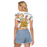 German Oktoberfest Beer Raglan Cropped T Shirt Heritage Beer Riesenrad Joy - Wonder Print Shop