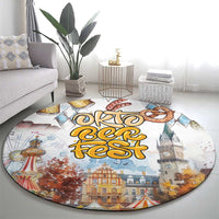 German Oktoberfest Beer Round Carpet Heritage Beer Riesenrad Joy - Wonder Print Shop