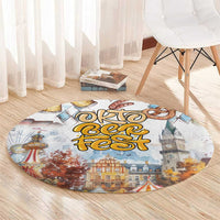 German Oktoberfest Beer Round Carpet Heritage Beer Riesenrad Joy - Wonder Print Shop