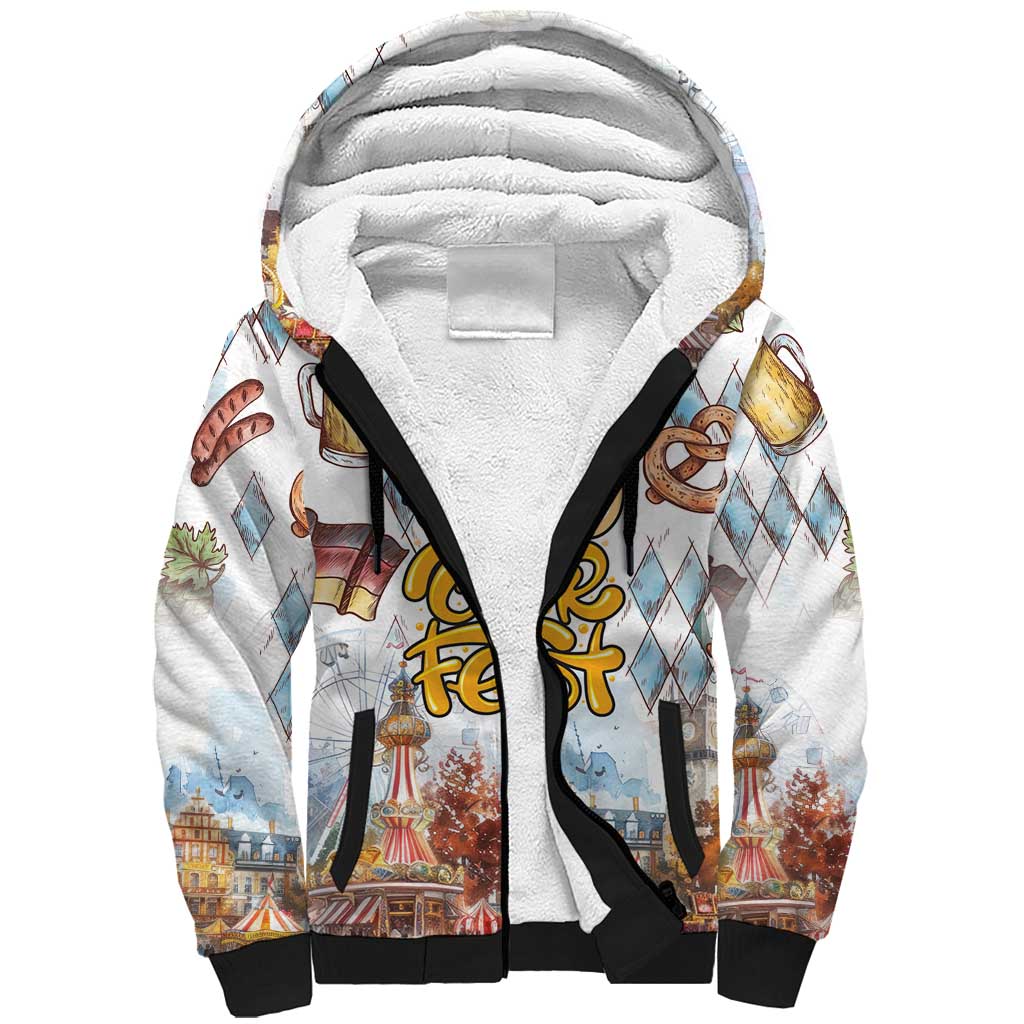 German Oktoberfest Beer Sherpa Hoodie Heritage Beer Riesenrad Joy - Wonder Print Shop