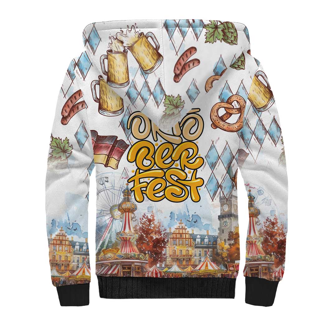 German Oktoberfest Beer Sherpa Hoodie Heritage Beer Riesenrad Joy - Wonder Print Shop