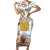 German Oktoberfest Beer Short Sleeve Bodycon Dress Heritage Beer Riesenrad Joy - Wonder Print Shop