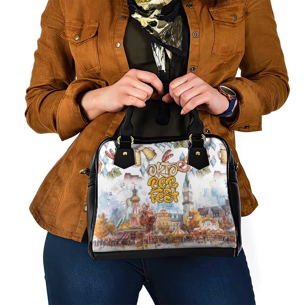 German Oktoberfest Beer Shoulder Handbag Heritage Beer Riesenrad Joy - Wonder Print Shop