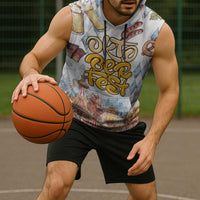 German Oktoberfest Beer Sleeveless Hoodie Heritage Beer Riesenrad Joy - Wonder Print Shop