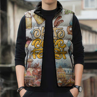 German Oktoberfest Beer Sleeveless Puffer Jacket Heritage Beer Riesenrad Joy - Wonder Print Shop