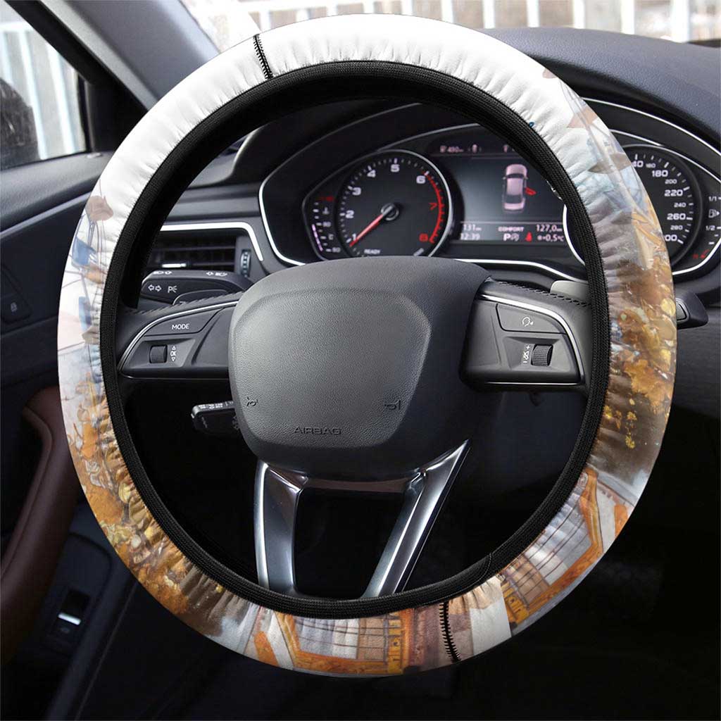 German Oktoberfest Beer Steering Wheel Cover Heritage Beer Riesenrad Joy - Wonder Print Shop