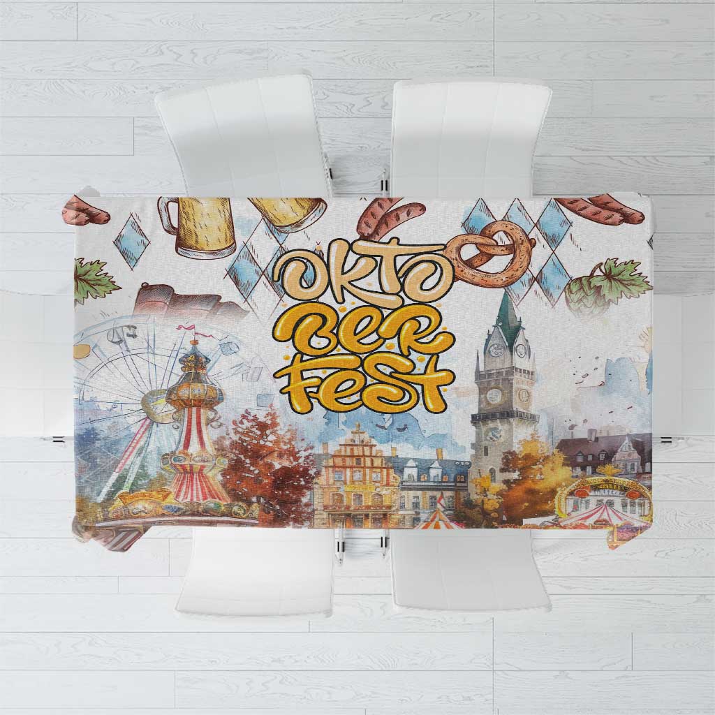 German Oktoberfest Beer Tablecloth Heritage Beer Riesenrad Joy - Wonder Print Shop