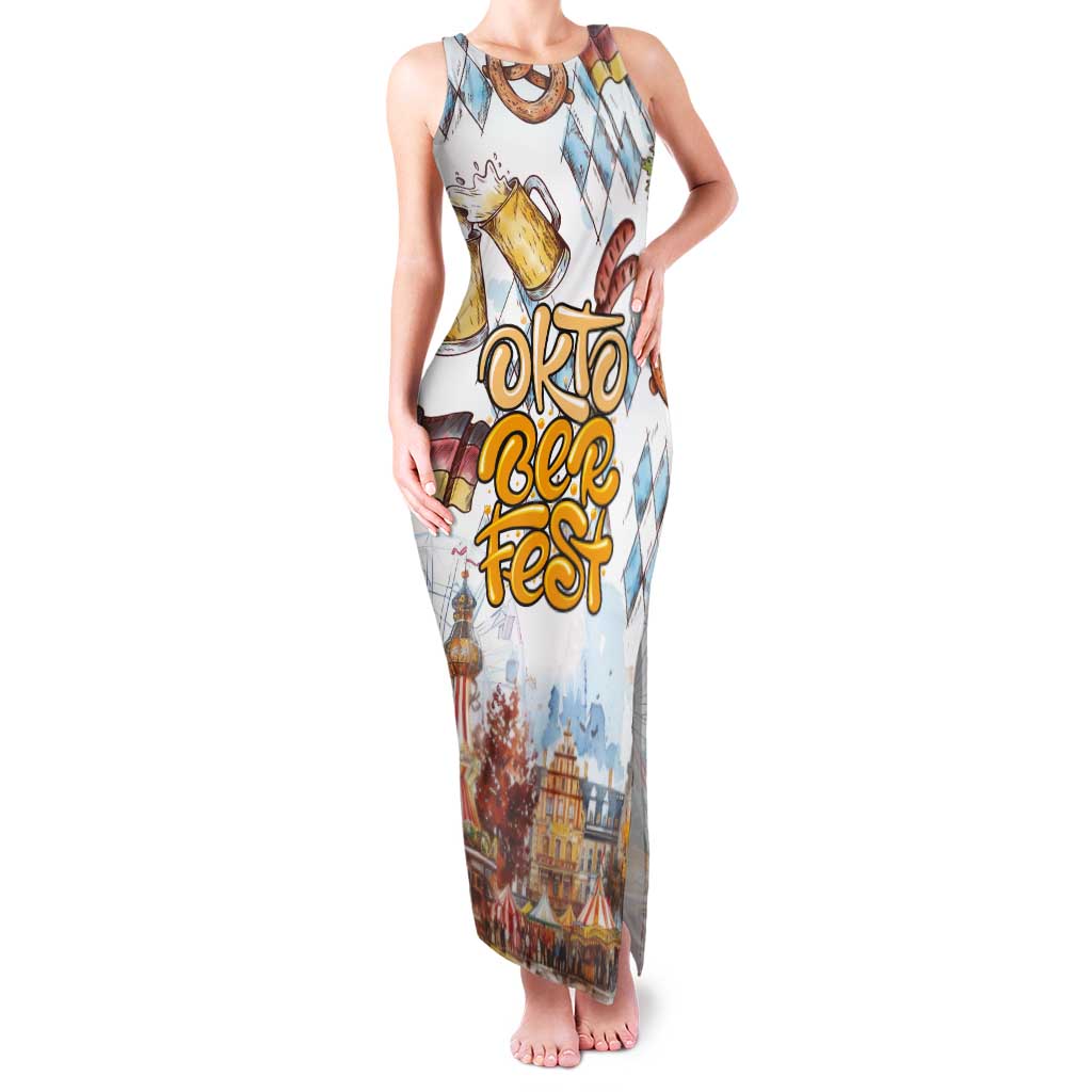 German Oktoberfest Beer Tank Maxi Dress Heritage Beer Riesenrad Joy - Wonder Print Shop