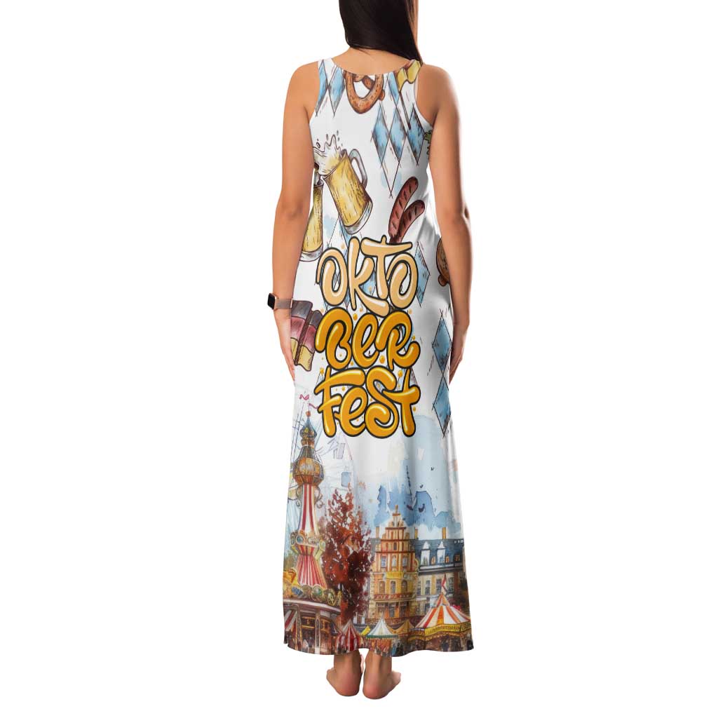 German Oktoberfest Beer Tank Maxi Dress Heritage Beer Riesenrad Joy - Wonder Print Shop
