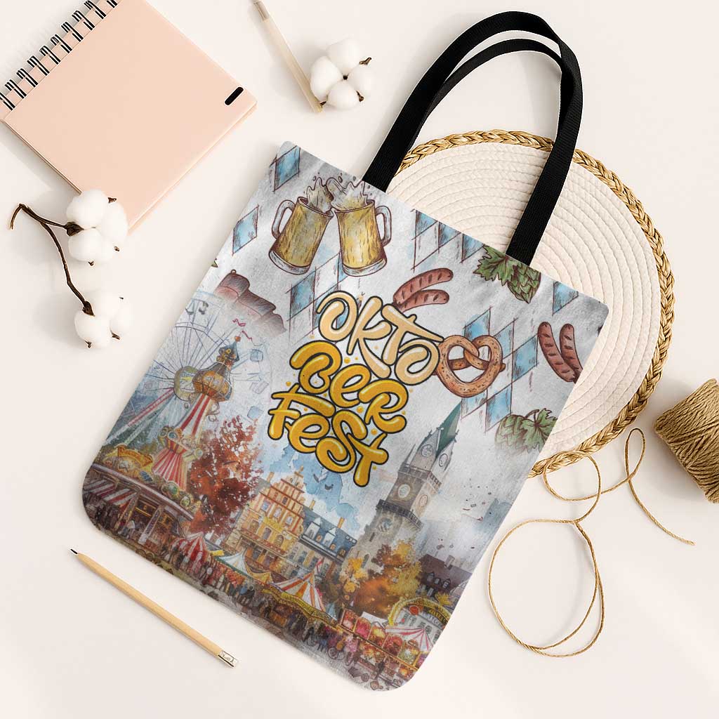 German Oktoberfest Beer Tote Bag Heritage Beer Riesenrad Joy - Wonder Print Shop