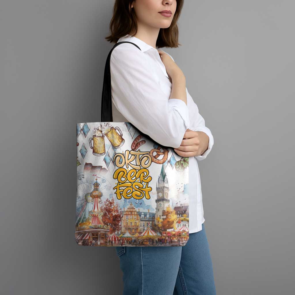 German Oktoberfest Beer Tote Bag Heritage Beer Riesenrad Joy - Wonder Print Shop