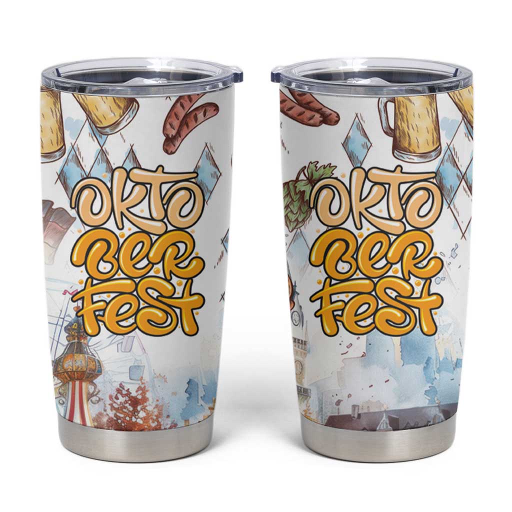 German Oktoberfest Beer Tumbler Cup Heritage Beer Riesenrad Joy - Wonder Print Shop