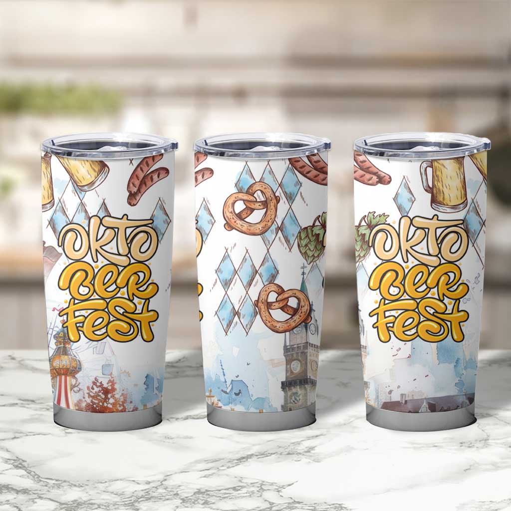 German Oktoberfest Beer Tumbler Cup Heritage Beer Riesenrad Joy - Wonder Print Shop