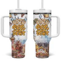 German Oktoberfest Beer Tumbler With Handle Heritage Beer Riesenrad Joy - Wonder Print Shop