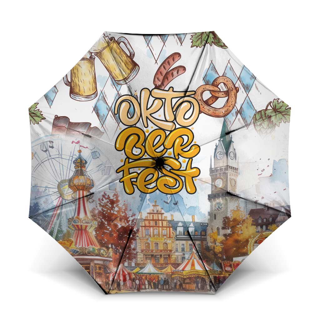 German Oktoberfest Beer Umbrella Heritage Beer Riesenrad Joy - Wonder Print Shop