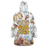 German Oktoberfest Beer Wearable Blanket Hoodie Heritage Beer Riesenrad Joy - Wonder Print Shop