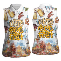 German Oktoberfest Beer Women Sleeveless Polo Shirt Heritage Beer Riesenrad Joy - Wonder Print Shop