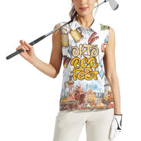German Oktoberfest Beer Women Sleeveless Polo Shirt Heritage Beer Riesenrad Joy - Wonder Print Shop