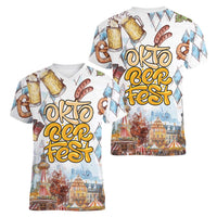 German Oktoberfest Beer Women V-Neck T-Shirt Heritage Beer Riesenrad Joy - Wonder Print Shop