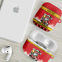 Personalized Germany Christmas AirPods Case Santa Claus Merry Beermas - Wonder Print Shop