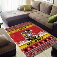 Personalized Germany Christmas Area Rug Santa Claus Merry Beermas - Wonder Print Shop