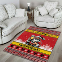 Personalized Germany Christmas Area Rug Santa Claus Merry Beermas - Wonder Print Shop