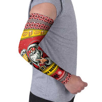 Personalized Germany Christmas Arm Sleeves Santa Claus Merry Beermas - Wonder Print Shop