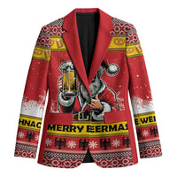 Personalized Germany Christmas Blazer Santa Claus Merry Beermas - Wonder Print Shop