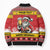 Personalized Germany Christmas Bomber Puffer Jacket Santa Claus Merry Beermas - Wonder Print Shop