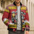 Personalized Germany Christmas Bomber Puffer Jacket Santa Claus Merry Beermas - Wonder Print Shop