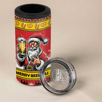 Personalized Germany Christmas 4 in 1 Can Cooler Tumbler Santa Claus Merry Beermas - Wonder Print Shop