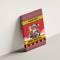 Personalized Germany Christmas Canvas Wall Art Santa Claus Merry Beermas - Wonder Print Shop