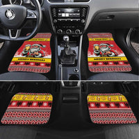 Personalized Germany Christmas Car Mats Santa Claus Merry Beermas - Wonder Print Shop